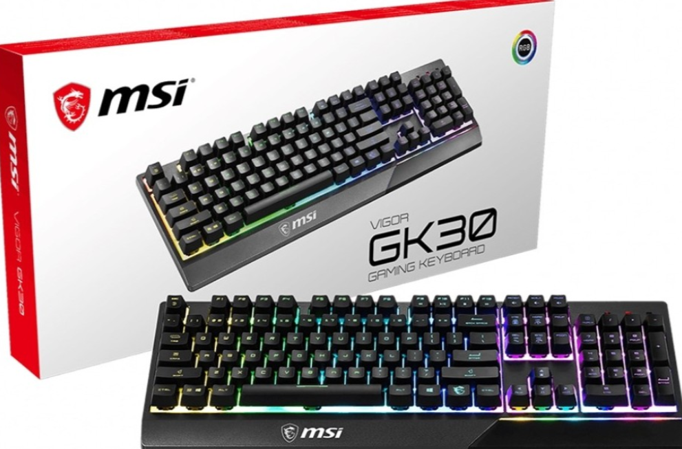 Buy S11-04AR212-CLA MSI Vigor GK30 Keyboard, Plunger Switches, Gold-plated connector