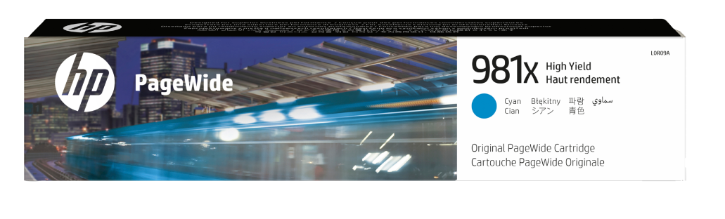 Buy L0R09A  HP 981X High Yield Cyan Original PageWide Cartridge