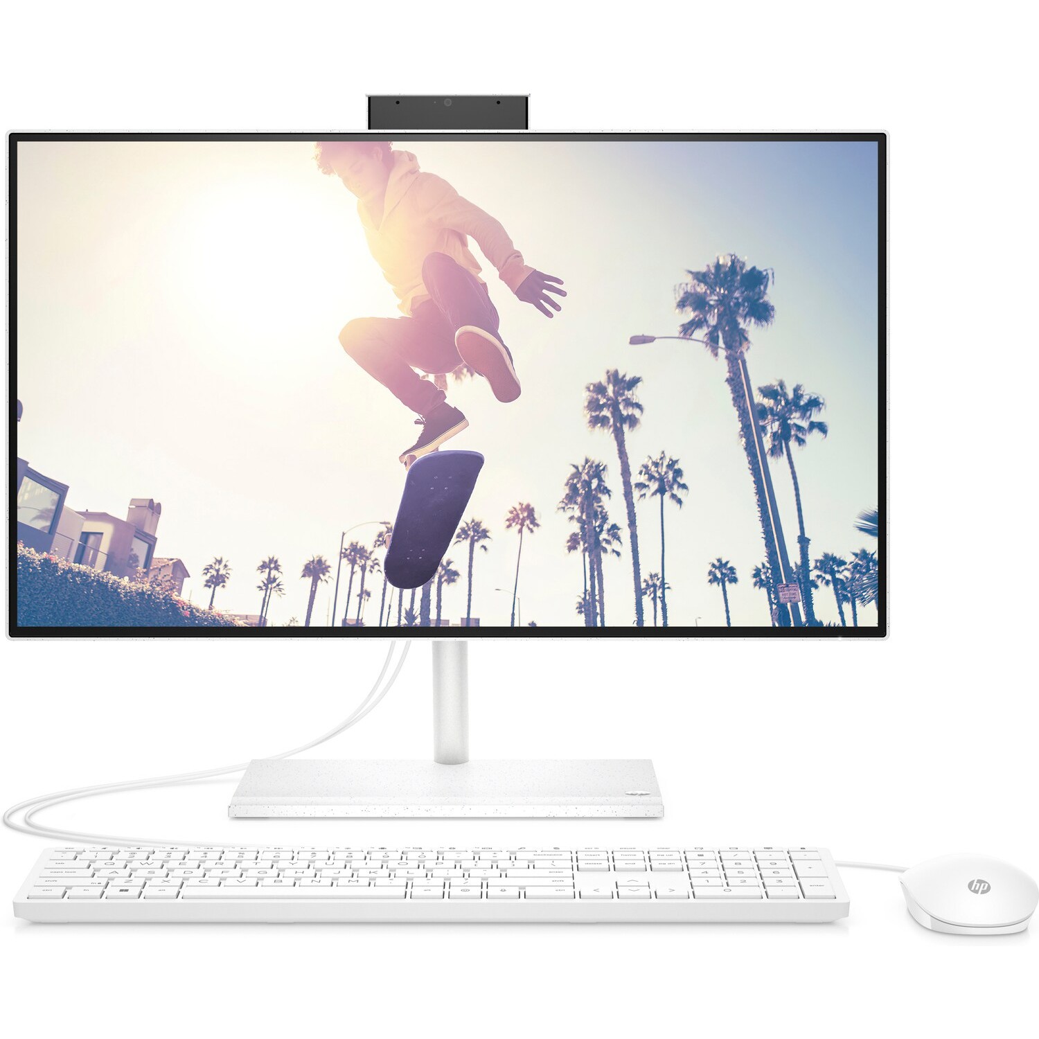 Buy HP AIO 24-cb1034nh i7-1255U 8GB/512GBSSD/MX450-2GB/23.8FHD-TCH/DOS/WHITE/ENG