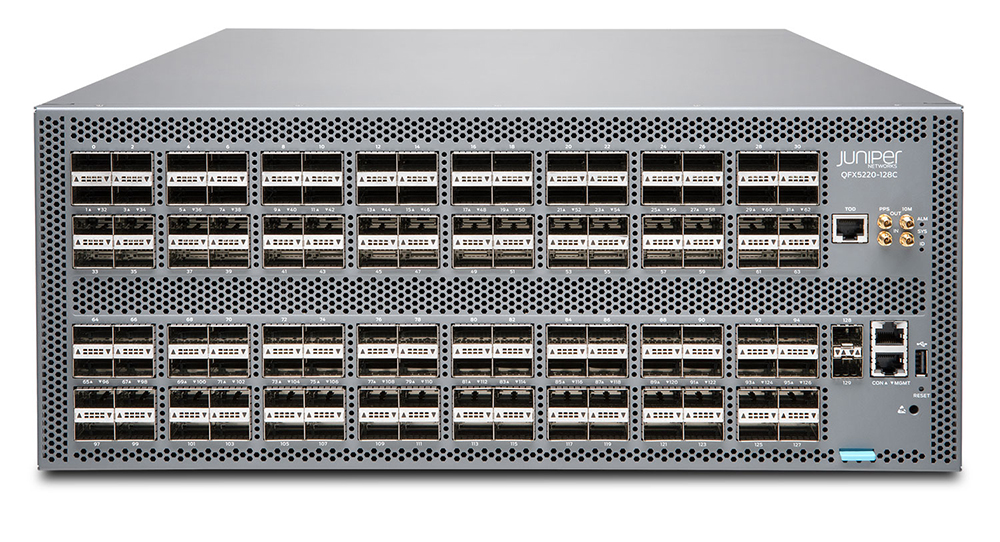 Buy QFX5220-128C-D-AFO Juniper Networks QFX Series QFX5220-128C - switch - 128 ports - managed - rack-mountable