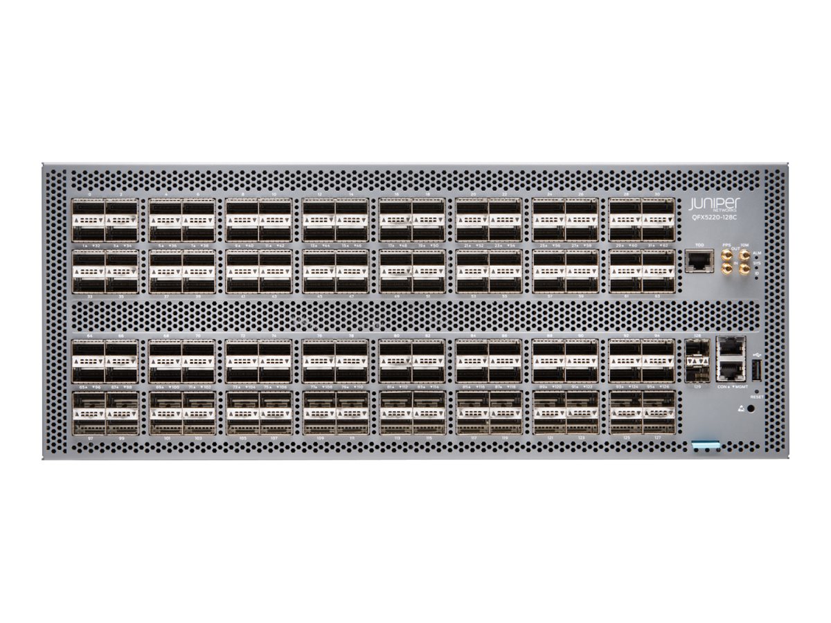 Buy QFX5220-128C-D-AFO Juniper Networks QFX Series QFX5220-128C - switch - 128 ports - managed - rack-mountable