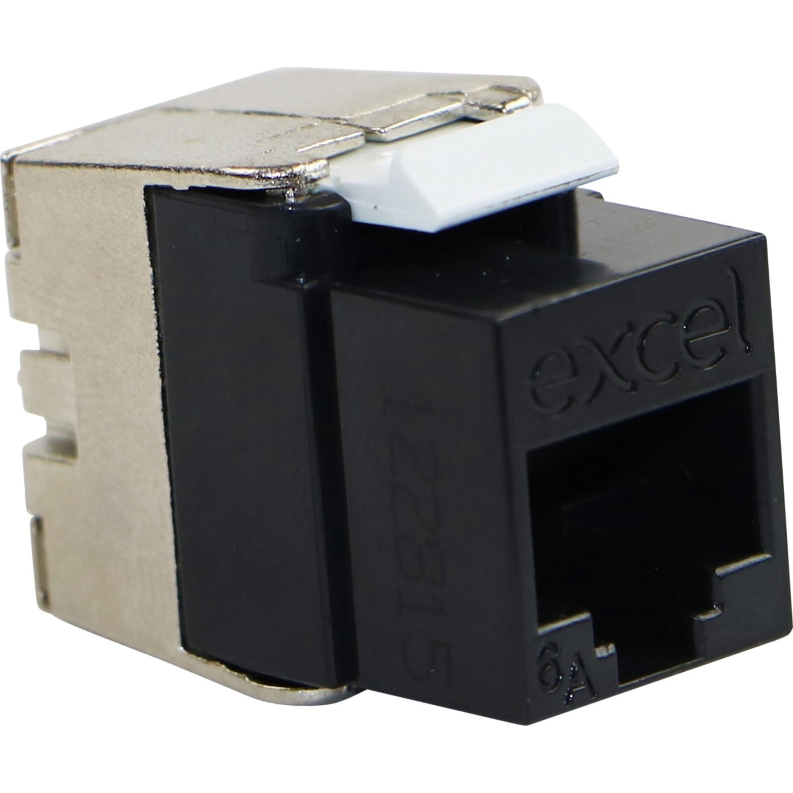 Buy 100-182-BK-24 Excel Category 6A UTP Low Profile Keystone Jack Toolless - Black (24-pack)