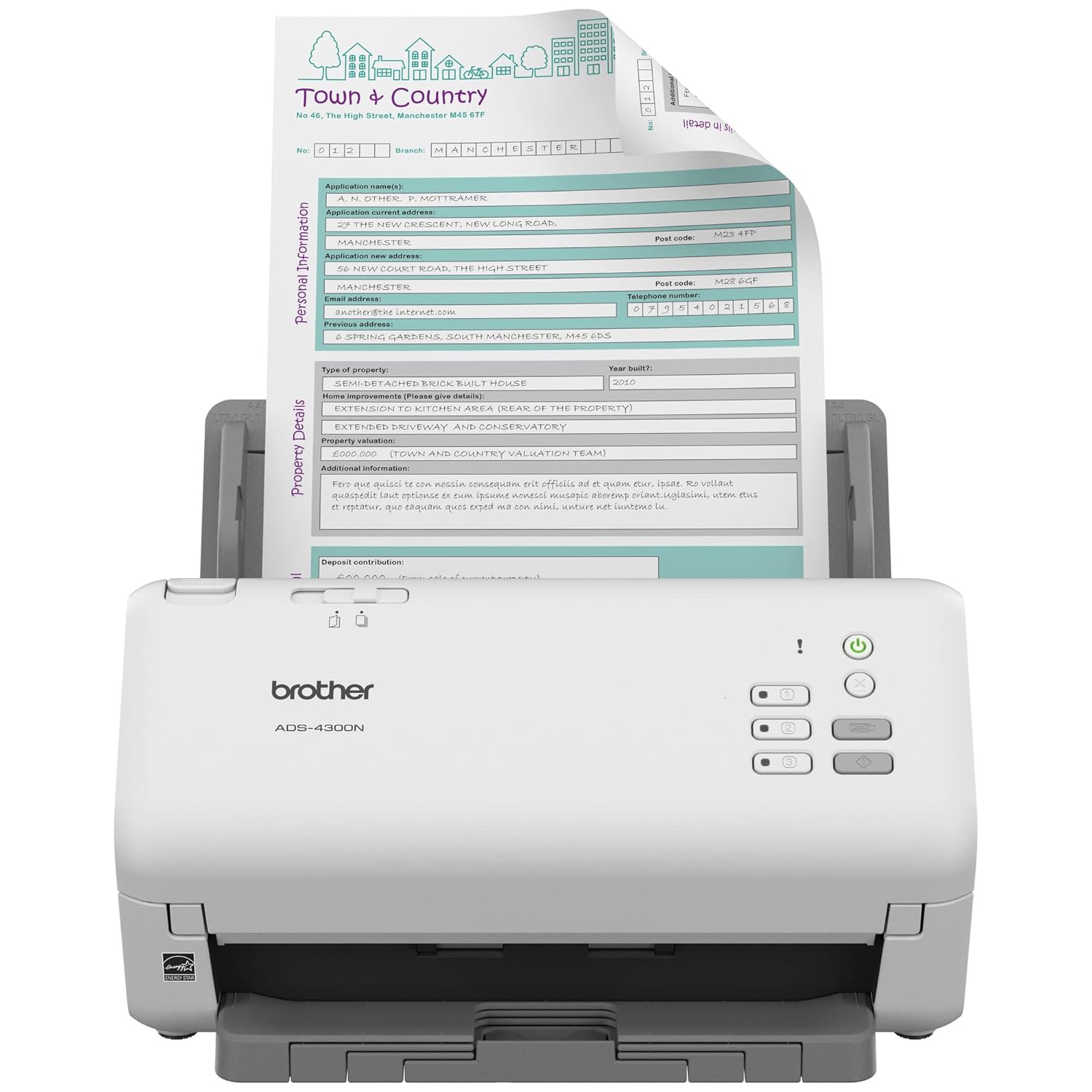 Buy Brother  Professional Desktop Scanner Ads-4300N