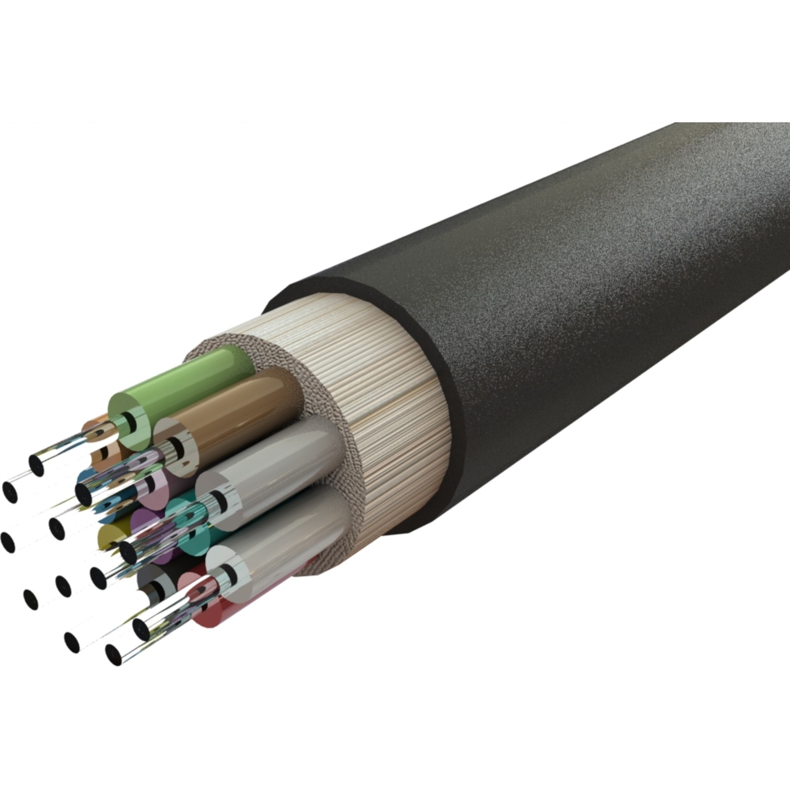 Buy 206-300 Internal/External Grade Multi-Loose Tube Gel Free Fibre Cable 48 Core 9/125 OS2 G657 A2