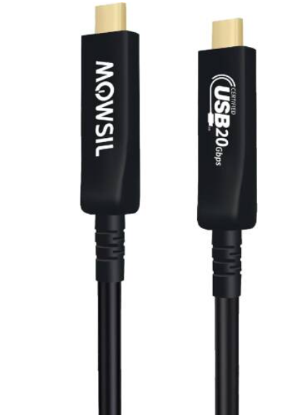 Buy Mowsil Optical Fiber TYPE C TO TYPE C Video Transmission AOC CABLE True 4K -21.6Gbps  15M MOVC15