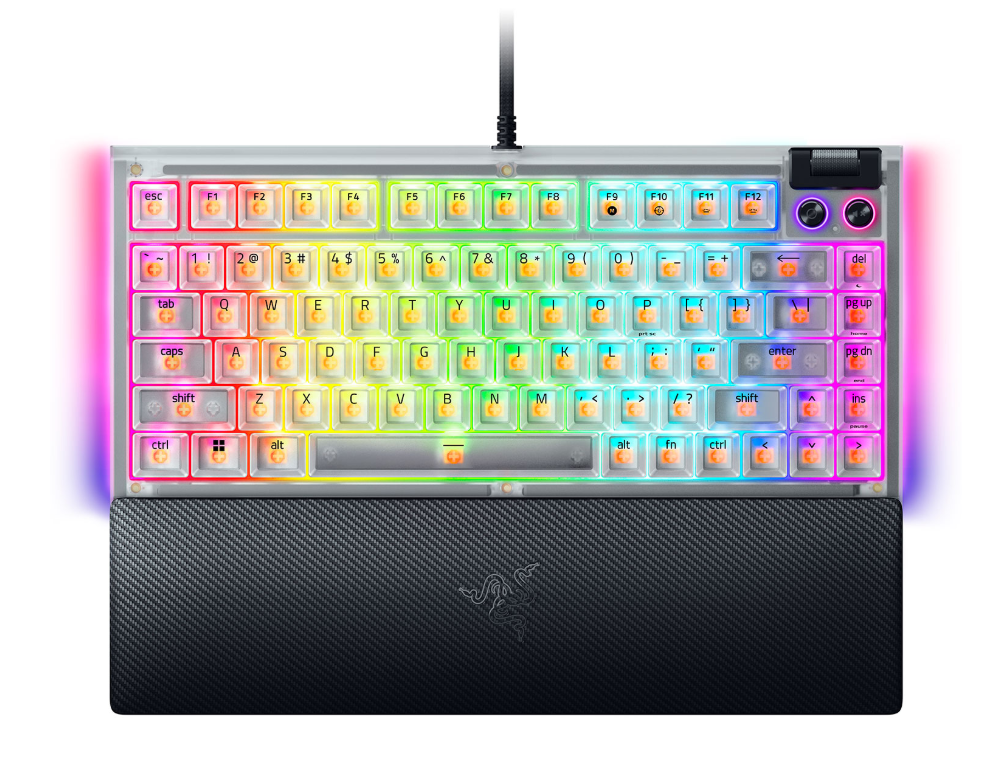 Buy Razer BlackWidow V4 75% Hot-swap Enabled Mechanical Gaming Keyboard (Phantom White) RZ03-05003500-R3M1