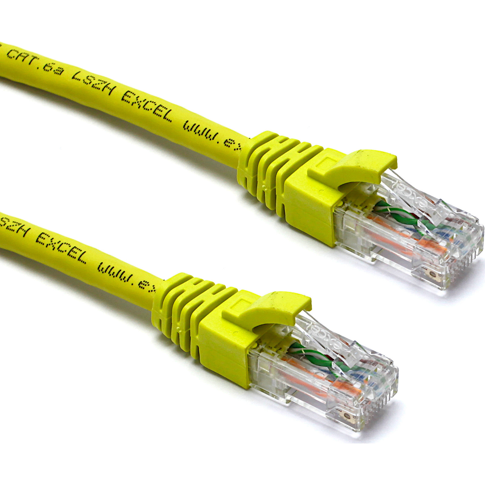 Buy 100-530 EXCEL CAT6a U/UTP LSOH PATCH LEAD BOOTED 2M-YELLOW