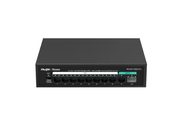 Buy Ruijie 10-Port 10/100/1000 Mbps Unmanaged PoE Switch RG-ES110GS-P-L