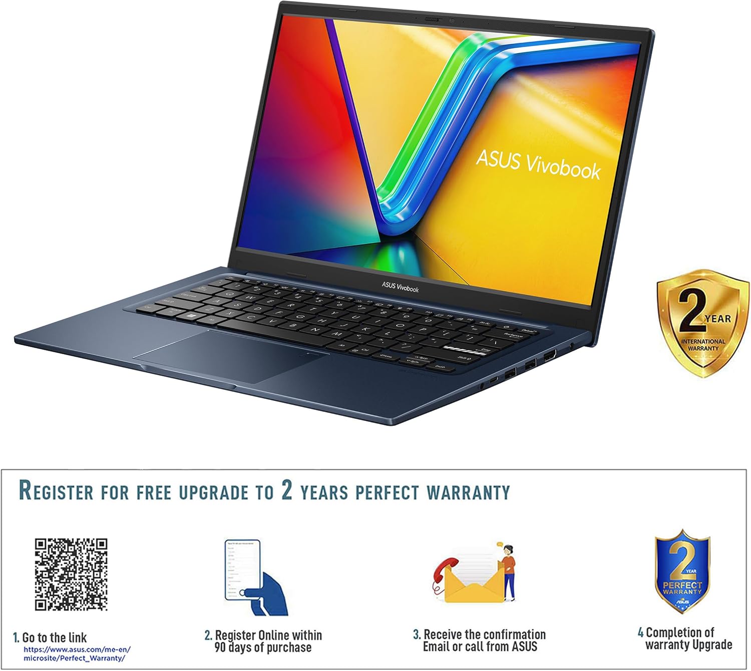 Buy Asus Vivobook 14 Intel Core 5 120U 16GB RAM 512GB SSD Intel Graphics X1404VA-EB385W-BLUE 90NB13U1-M00AS0