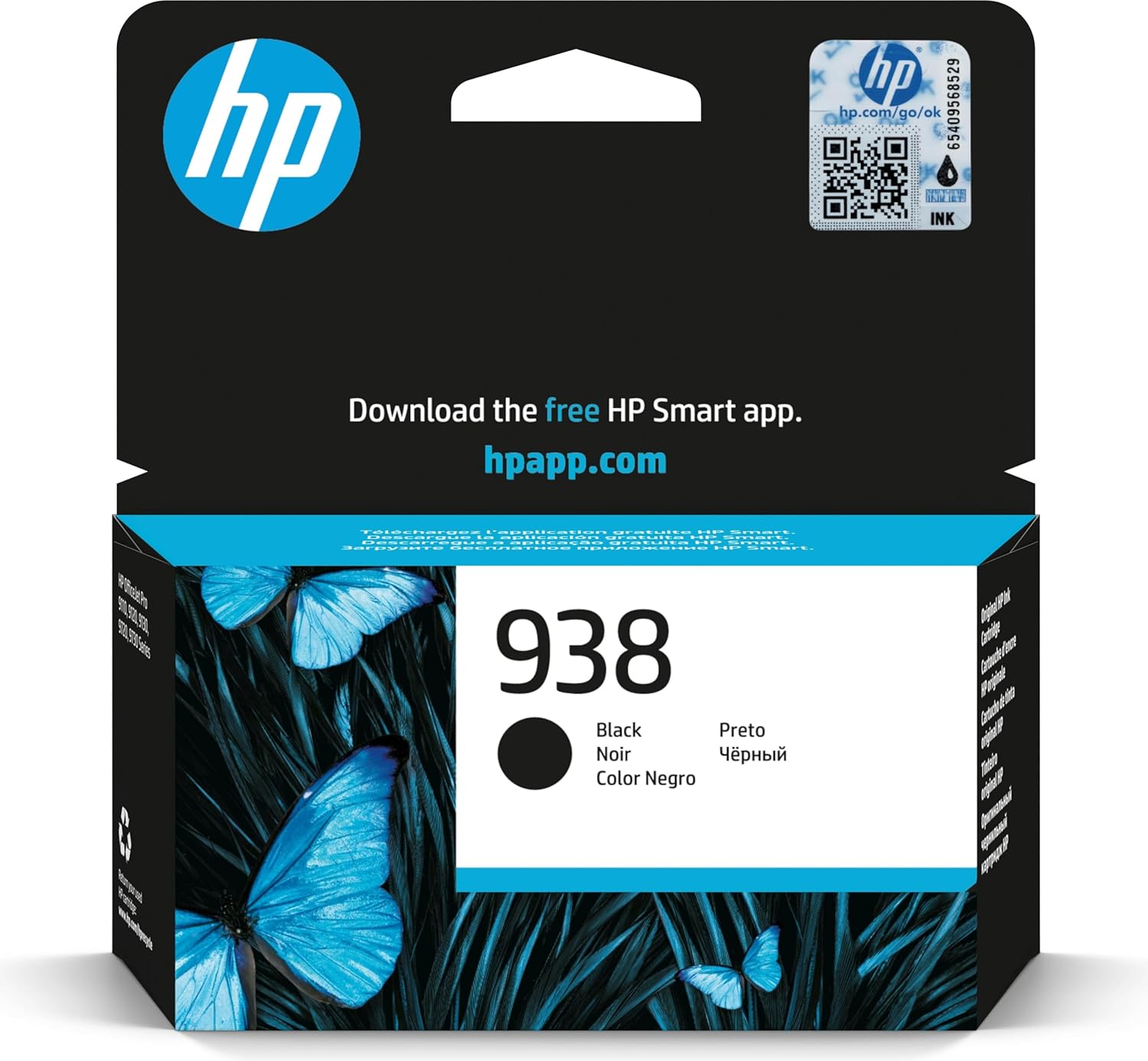 Buy 4S6X8PE HP 938 Black Original Ink Cartridge