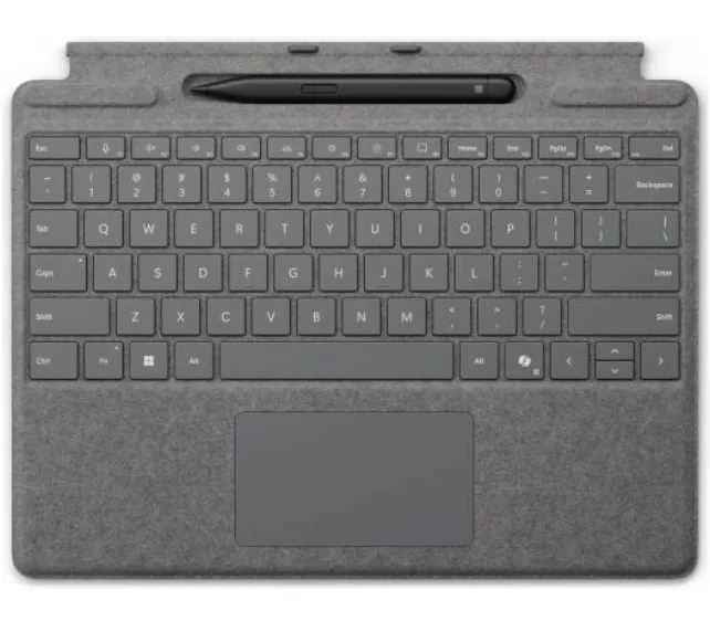 Microsoft Surface Pro Keyboard with Slim Pen 2 8X6-00228 Platinum Detachable Keyboard