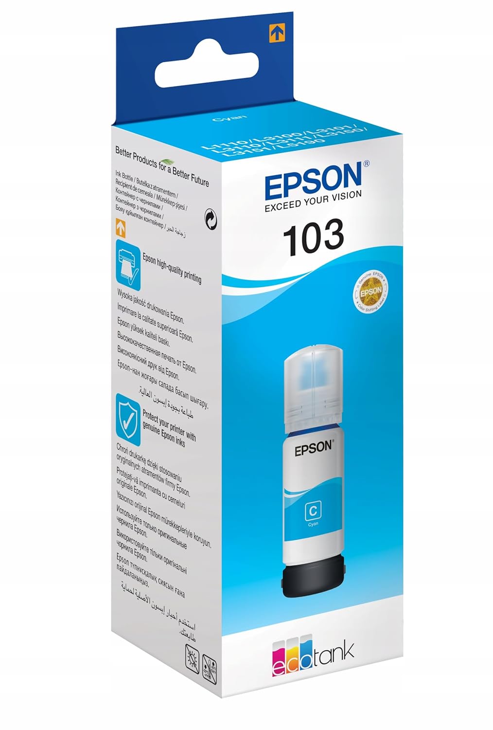 Buy Epson EcoTank Cyan T 103 65 ml T 00S2 C13T00S24A