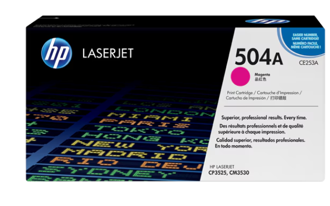 Buy CE253A HP 504A Magenta Original LaserJet Toner Cartridge