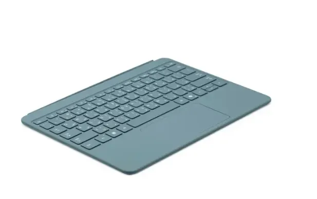 Buy Microsoft Surface Pro EP2-32748 Keyboard Cover English Arabic Ocean Blue TDRA Detachable Keyboard
