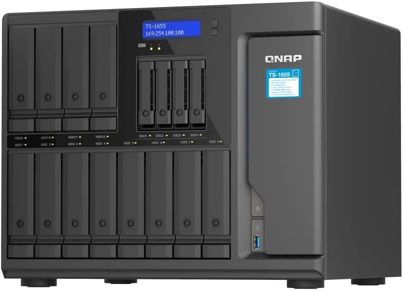 Buy QNAP TS-1655-8G 16-Bay Hybrid NAS 8GB RAM SATA Storage