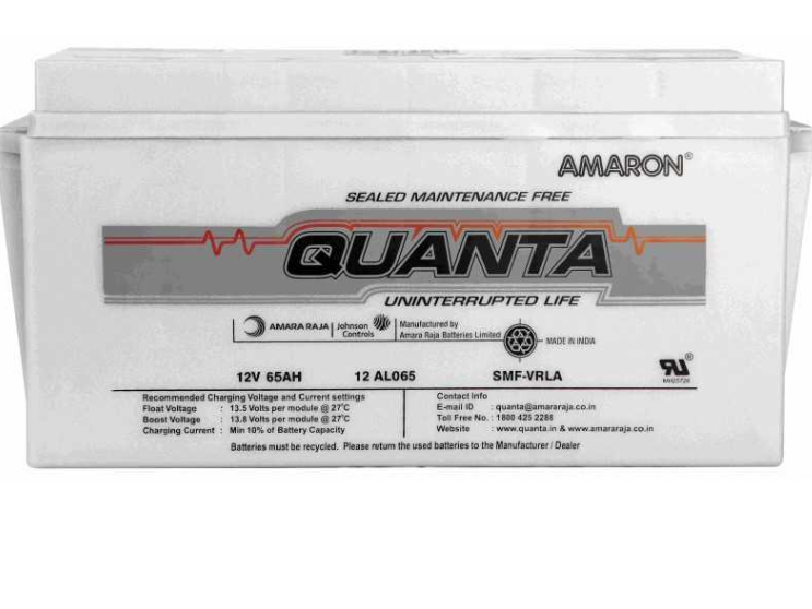 Buy AMARON Quanta SMF Battery 65AH/12V | 12AL065