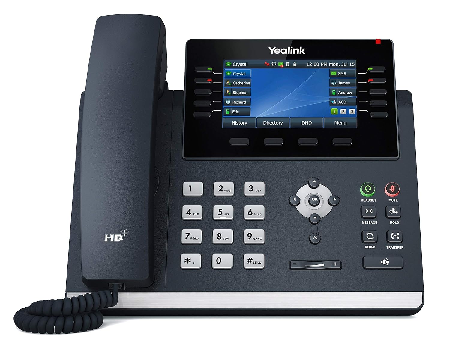 Buy Yealink 16 Voip Accounts Corded Landline Phone T46U