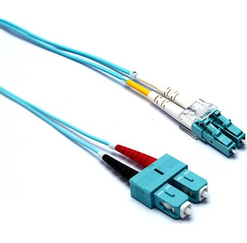 Buy 204-305 EXCEL OM4 LC-SC DUPLEX P/LEAD 50/125 2M AQUA