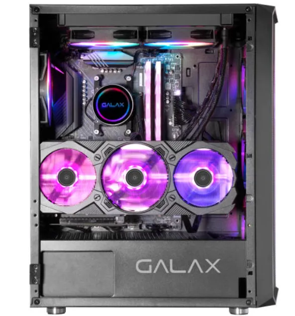 Buy Galax Revolution 07 ATX Computer Case, SPCC+Tempered Glass G-CGG7AGBA4B0-GXLG