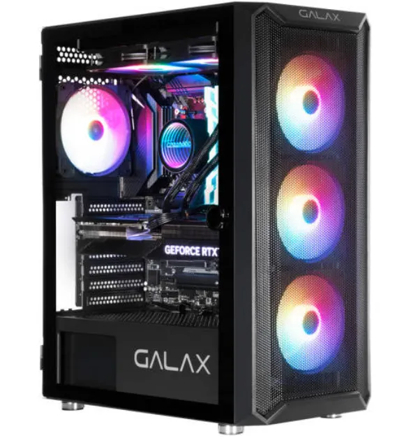 Buy Galax Revolution 07 ATX Computer Case, SPCC+Tempered Glass G-CGG7AGBA4B0-GXLG