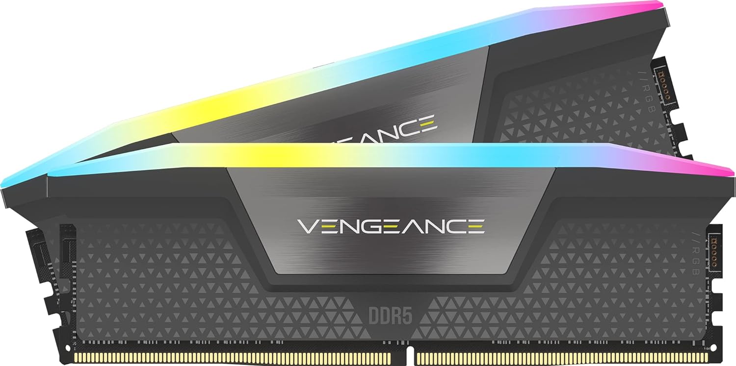Buy VENGEANCE® RGB 64GB (2x32GB) DDR5 DRAM 6000MHz C40 Black