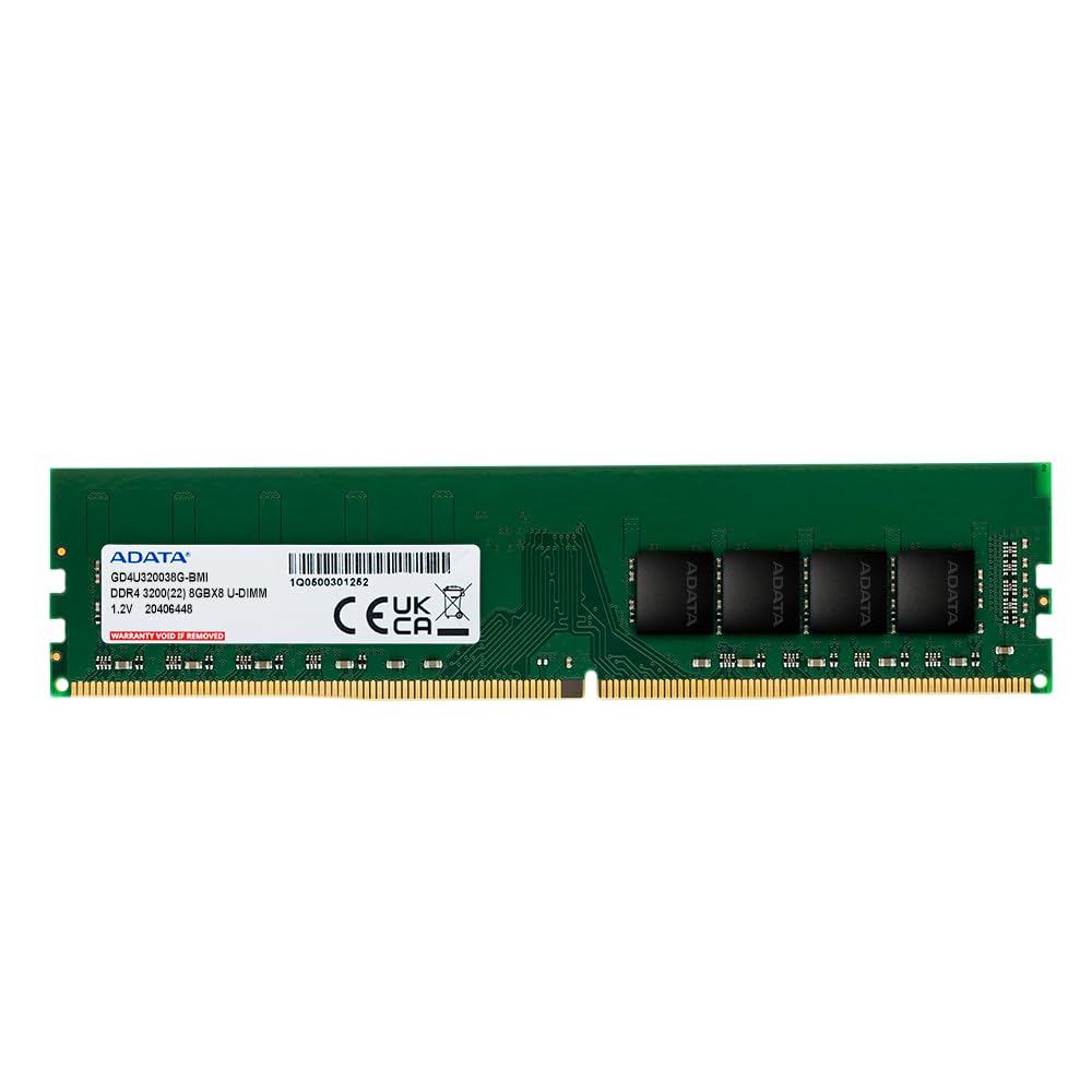Buy ADATA DDR4 U-DIMM 3200MHz 8GB 22-SINGLE TRAY NON HEATSINK PREMIER GREEN AD4U32008G22-SGN