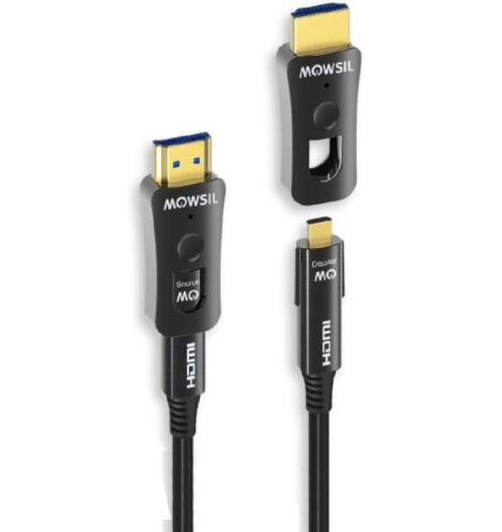 Buy Mowsil AOC-FIBER  HDMI True4K 60Hz 2.0 Cable 100Mtr MOAC100D