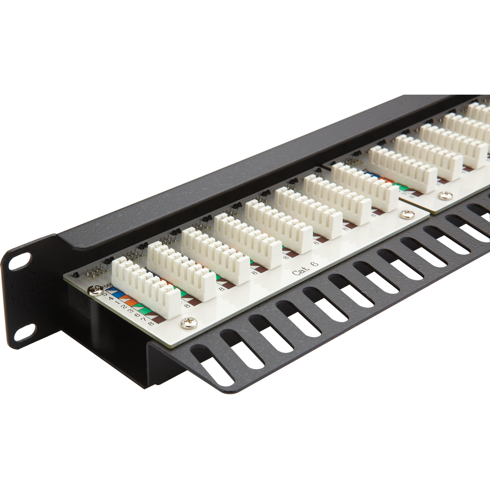 Buy 100-302 EXCEL CAT6 24 PORT 1U R/ANGLE PATCH PANEL BLACK