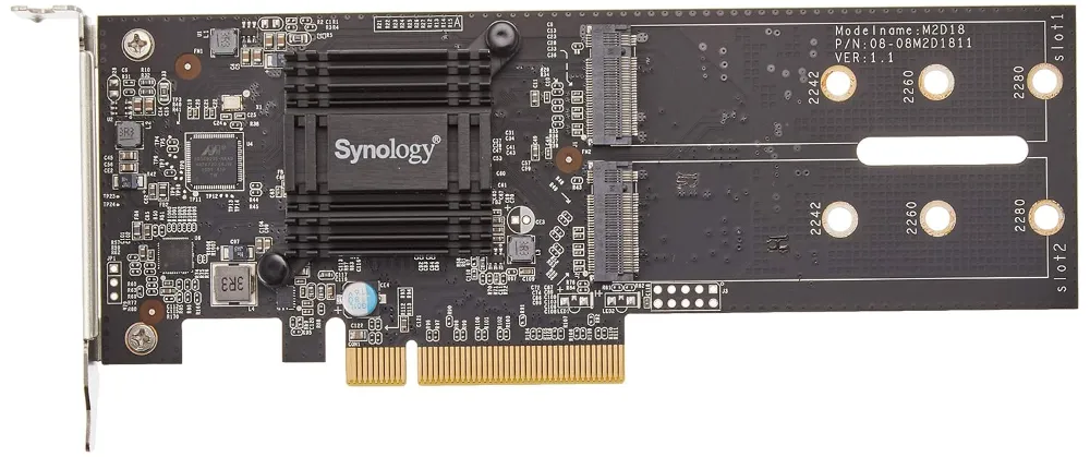 Buy Synology Dual M.2 SSD Adapter Card M2D18