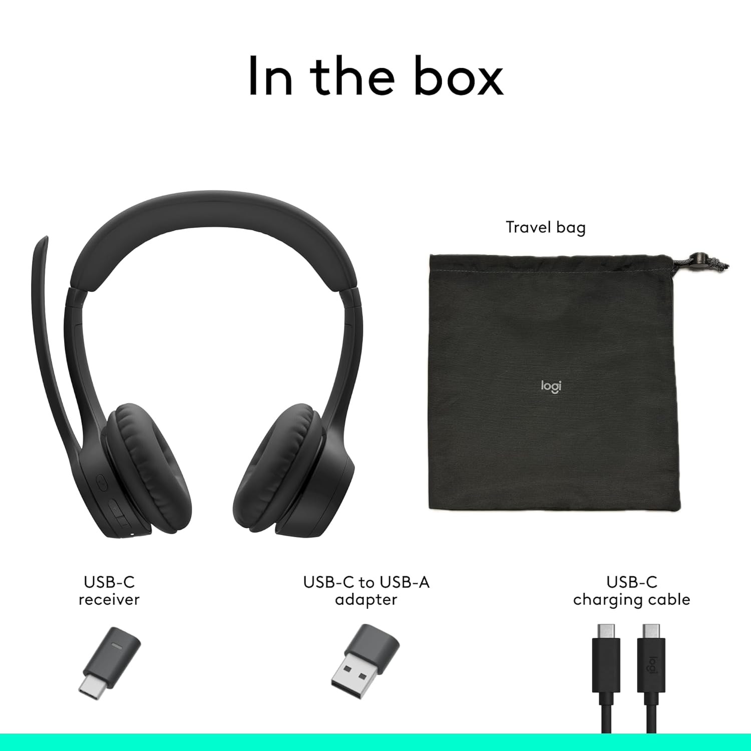 Buy Logitech Zone 305 Wireless Headset With Noise Cancelling Mic Black 981-001453