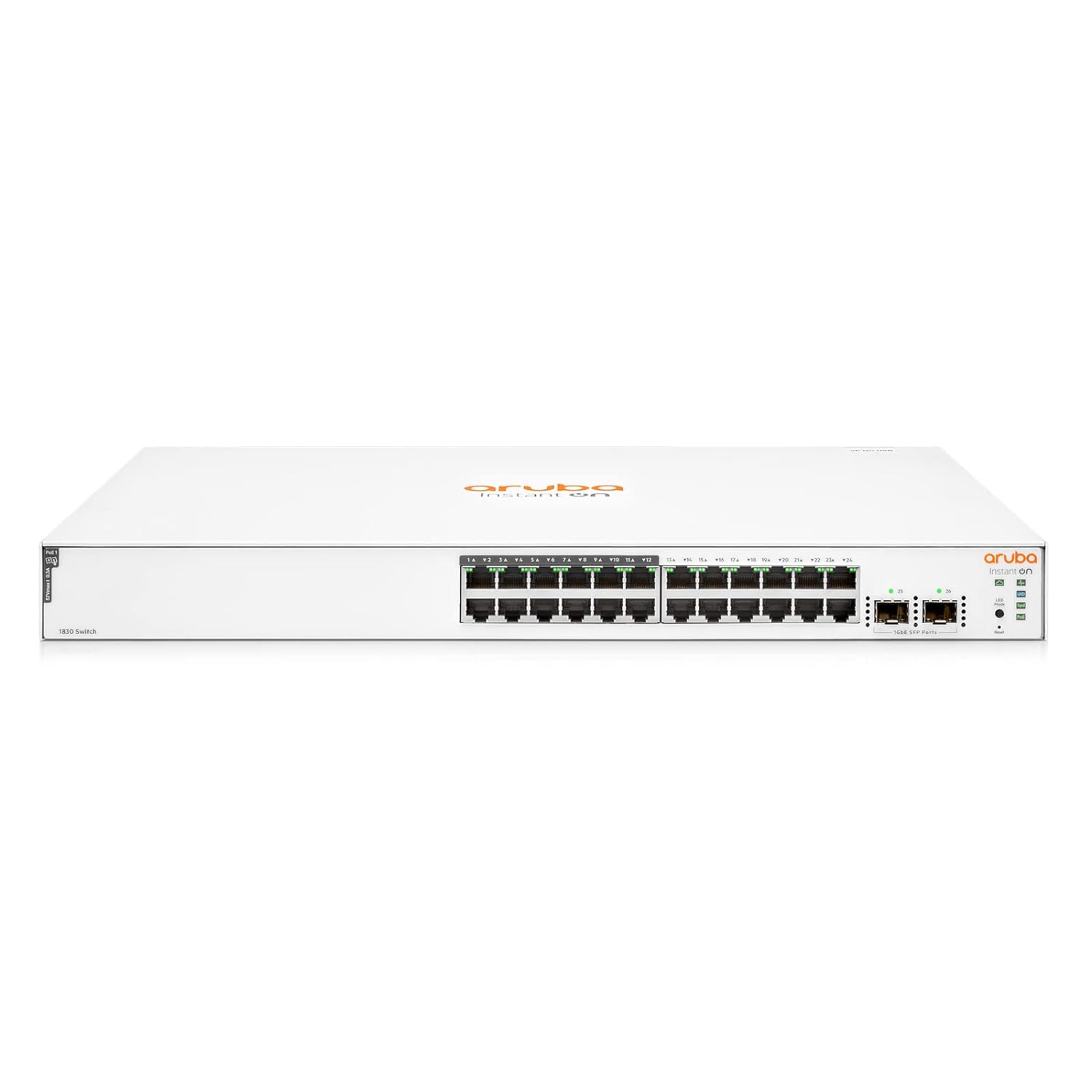 Buy JL813A Aruba Instant On 1830 195W 24 Port 24G 12P Class 4 PoE 2SFP Network Switch