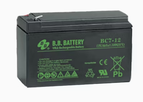 Buy B. B. Battery Bc Series 12V 7ah Maintenance Free No-Free-Acid Battery for UPS BC7-12