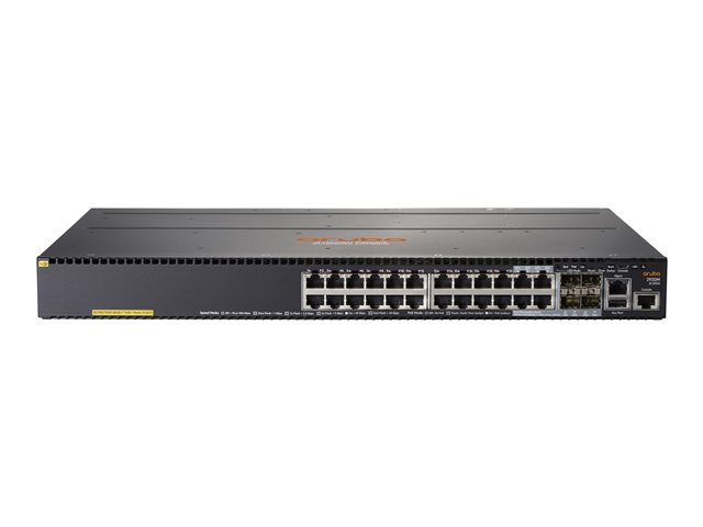 Buy JL320A Aruba 2930 24G PoE+ ports, 1-slot Switch, 840W PoE power