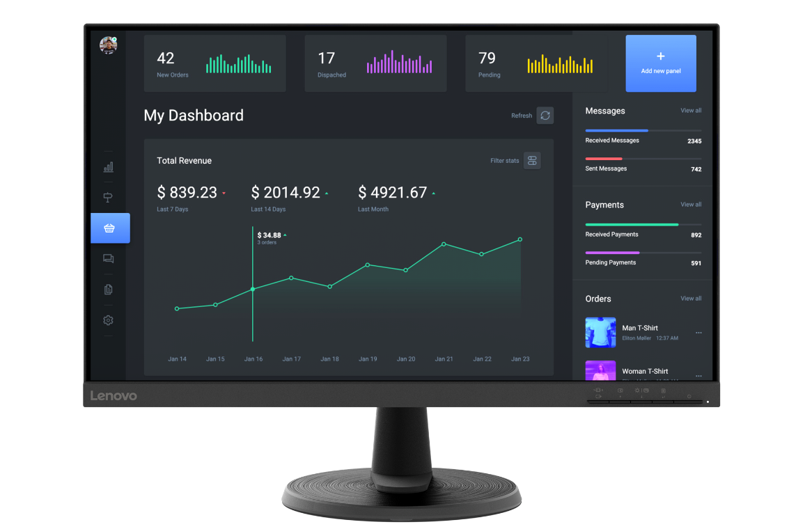 Buy 63DCKAT6UK Lenovo C24-40 23,8 inch FHD Monitor