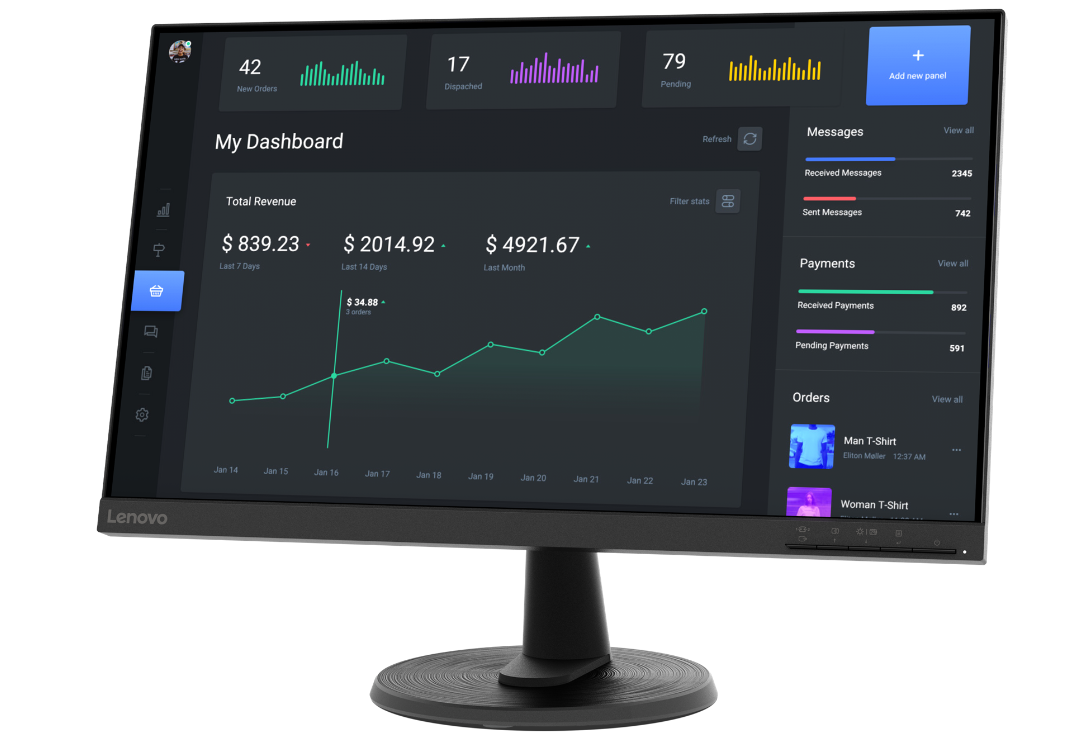 Buy 63DCKAT6UK Lenovo C24-40 23,8 inch FHD Monitor