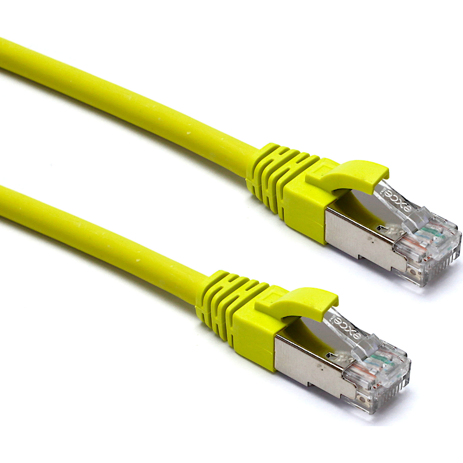 Buy 100-170  EXCEL CAT6a FFTP LSOH PATCH LEAD BOOTED 5M-YELLOW