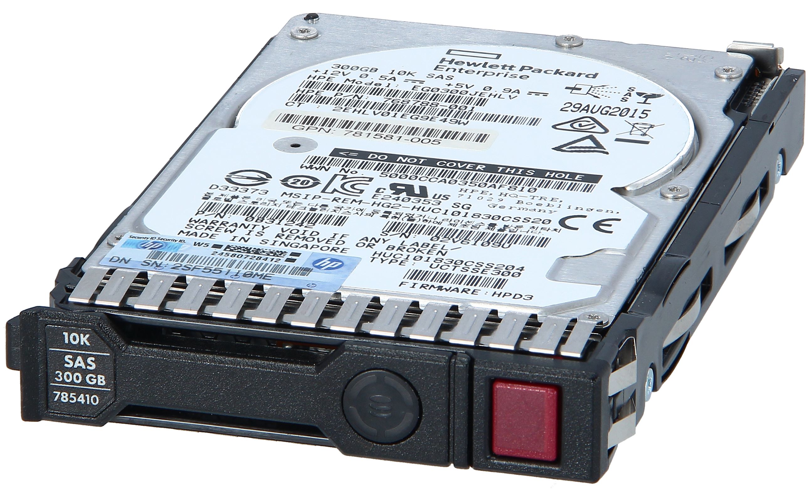 Buy 785410-001 785067-B21 HP 300GB 12G SAS 10K Rpm SFF (2.5-inch) SC Enterprise HDD