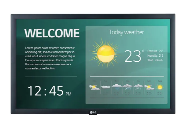 LG 22SM3G-B 22 Inch Full HD Standard Signage Display