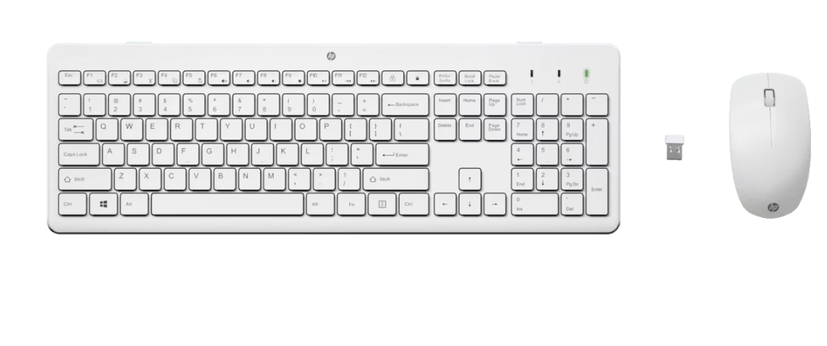 Buy 3L1F0AA HP 230 WL Mouse+KB Combo WHT