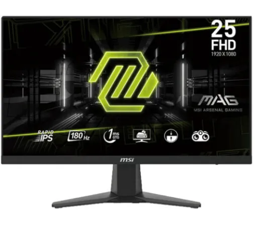 MSI MAG 256F 9S6-3BC11H-006 Gaming Monitor 24.5" FHD Rapid IPS 180Hz 1ms