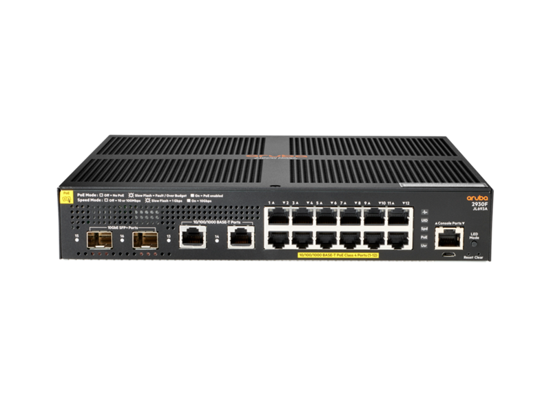 Buy JL693A Aruba 2930F 12G PoE+ 2G/2SFP+ Switch