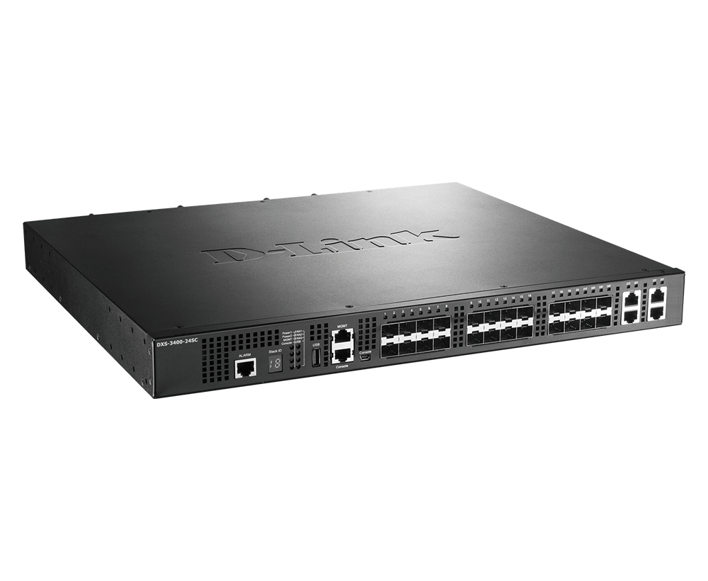 Buy DXS-3400-24SC D-Link 24-Port SFP+ Gigabit Ethernet Managed Layer 3 Stackable Switch with 4 x 10GBASE-T/SFP+ Combo