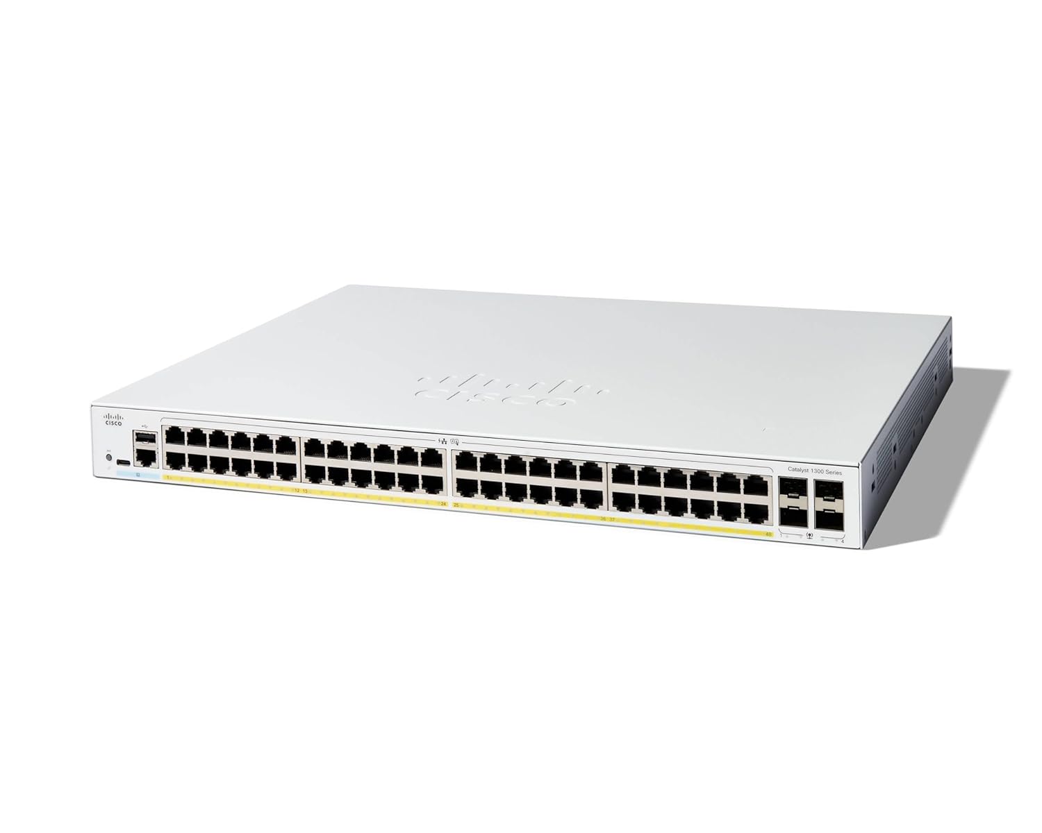 Buy Cisco Catalyst Managed Switch, 48 Port GE, Full PoE, 4x1GE SFP C1300-48FP-4G
