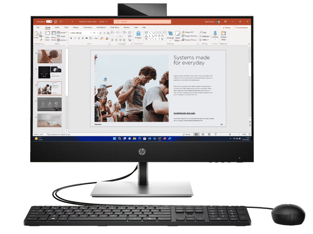 Buy HP ProOne 440 G9 AIO, Intel i5-14500, 8GB RAM, 512GB SSD, DOS, Touch