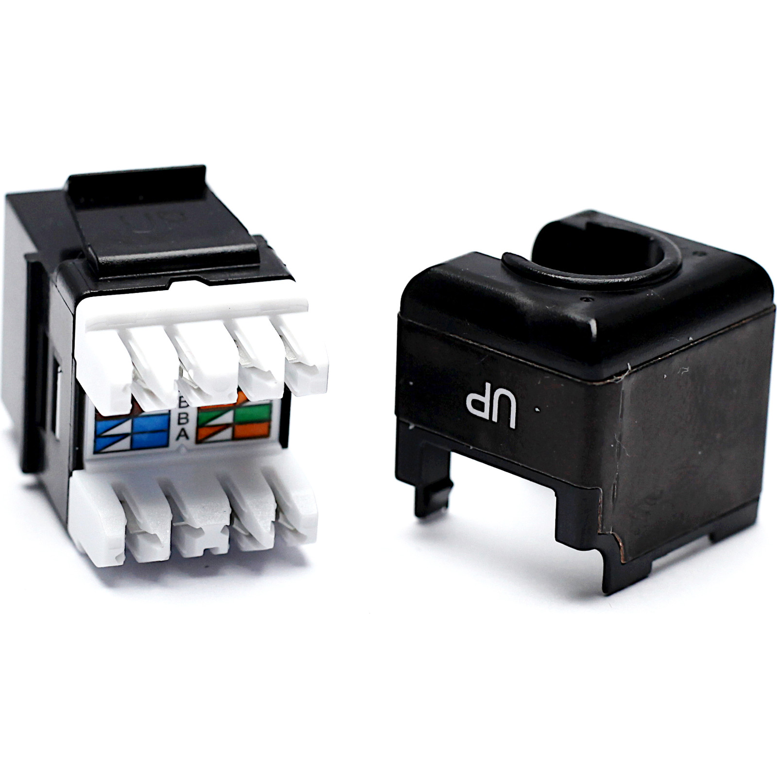 Buy 100-156-BK-24 Excel Category 6A (UTP) Unscreened Keystone Jack - Black (24-pack)