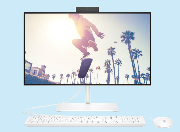 Buy AIO HP 24-CB1025 CI5 8GB 512GB SSD 24 INCH DOS NEW WHITE