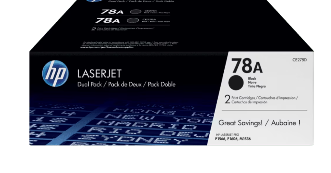 Buy CE278AF HP 78A 2-pack Black Original LaserJet Toner Cartridges