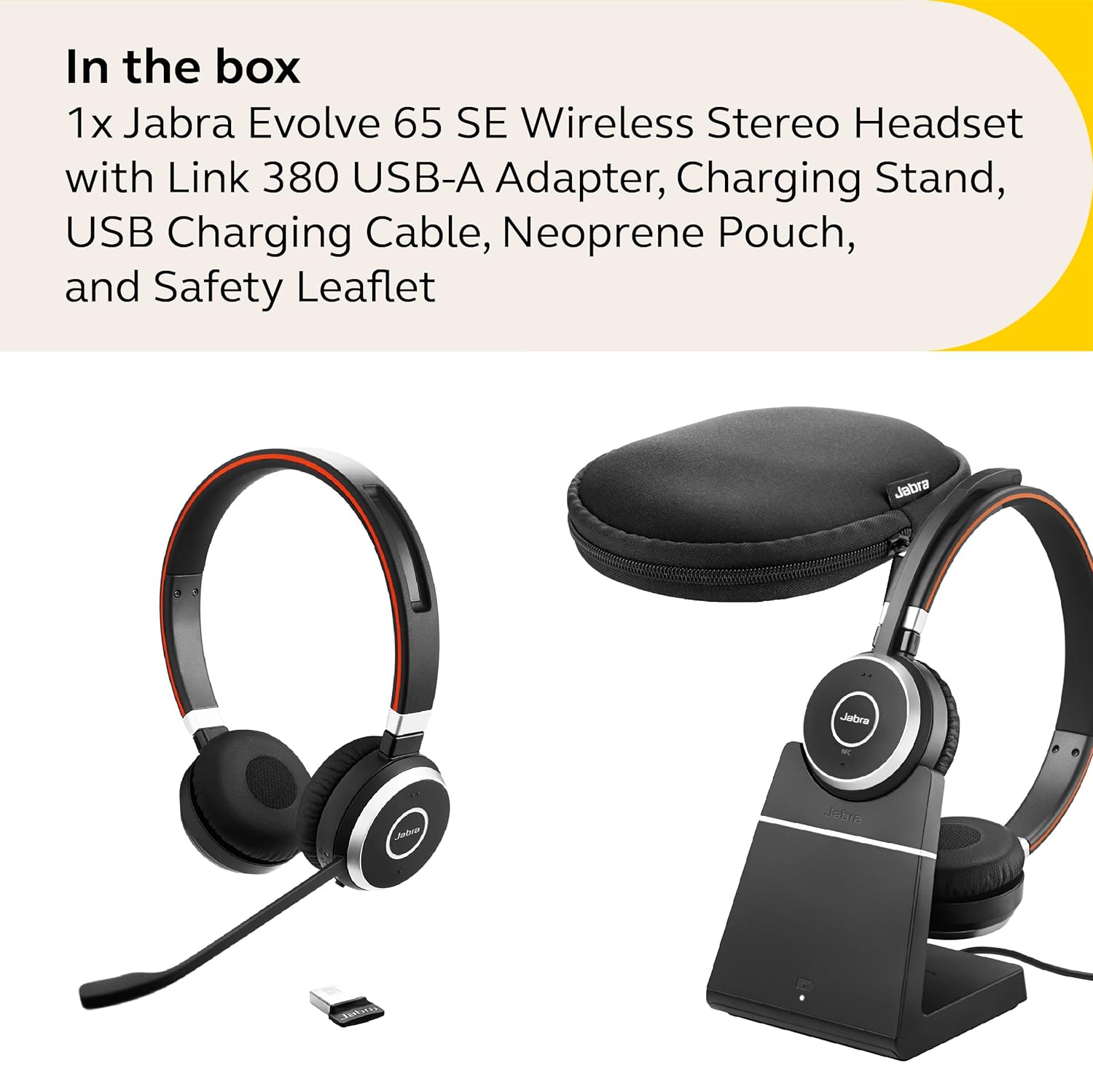 Buy Jabra Evolve 65 SE Link380A UC Stereo Stand 6599-833-499