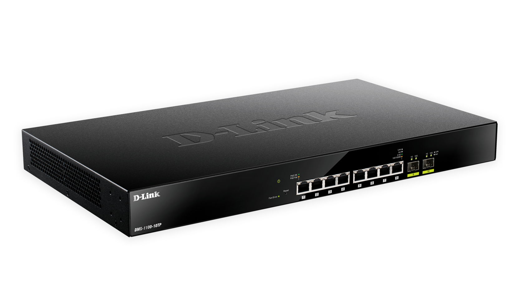 Buy DMS-1100-10TP D-Link 8-Port Multi-Gigabit Ethernet Smart Managed PoE Switch with 2 10GbE SFP+ Ports