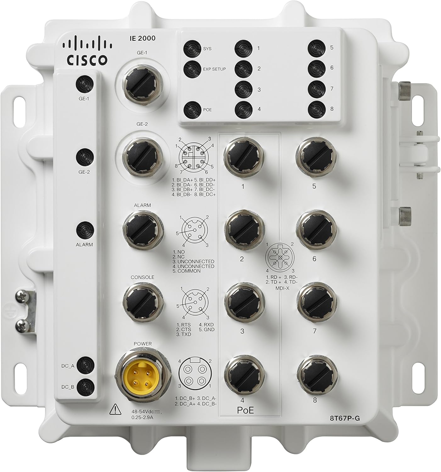 Buy Cisco  Industrial Ethernet 2000 IP67 Series Switch managed IE-2000-8T67P-G-E